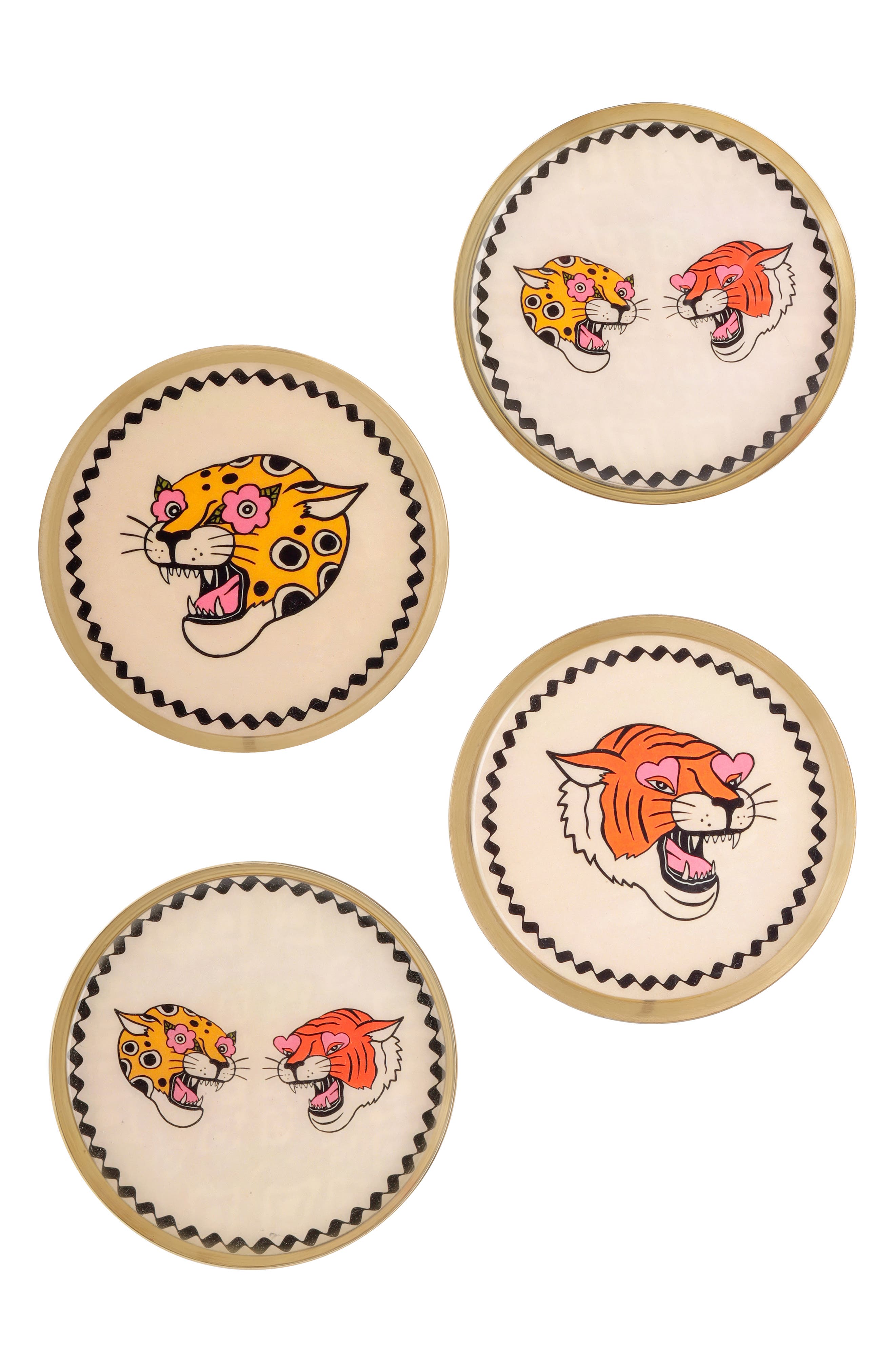Set of 4 Metal Coasters