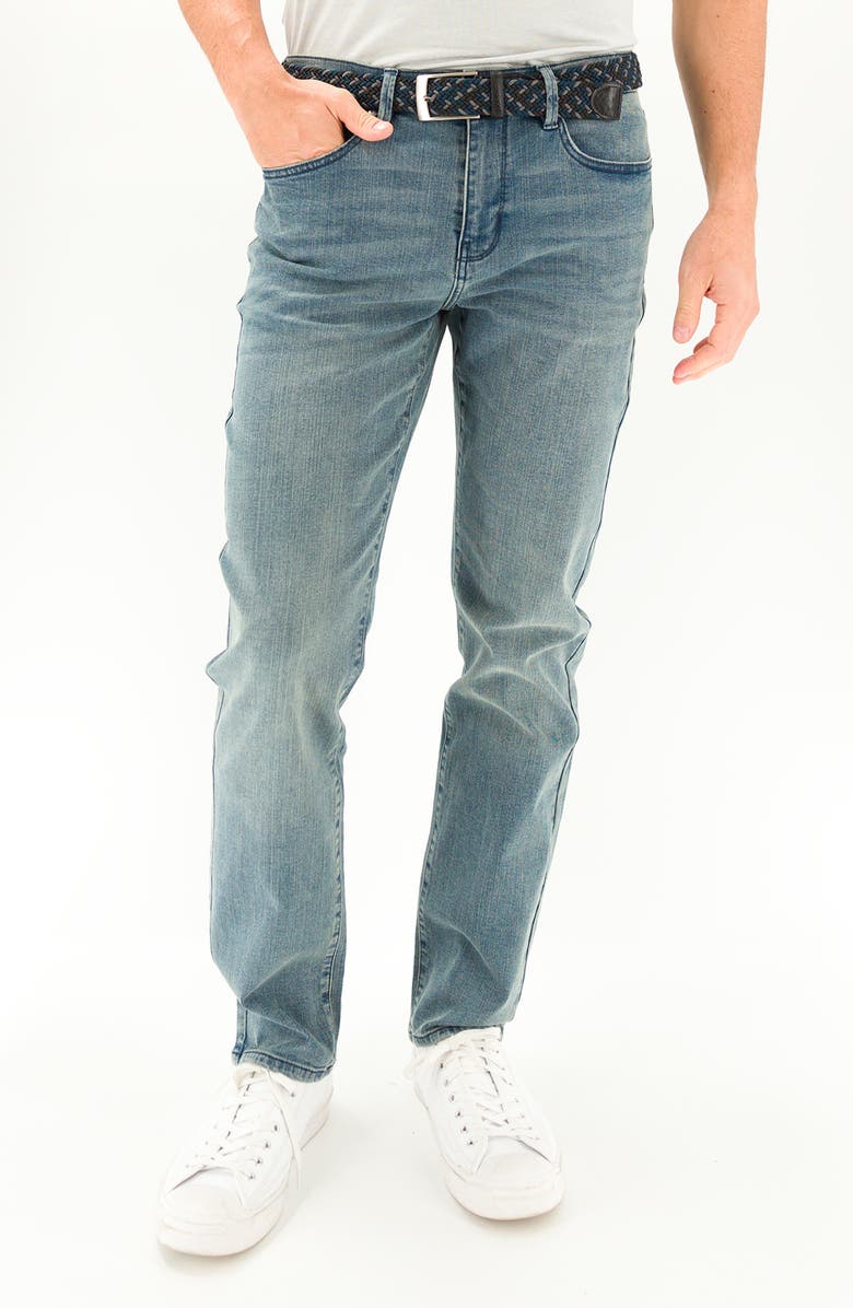 Devil-Dog Dungarees Slim Fit Jeans, Main, color, Light Stone