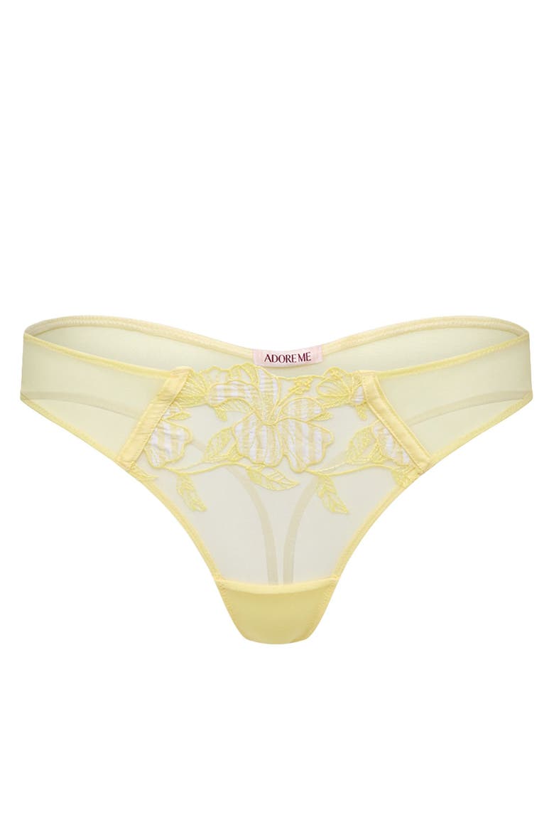 Carole Thong Panties, Alternate, color, Stripe yellow