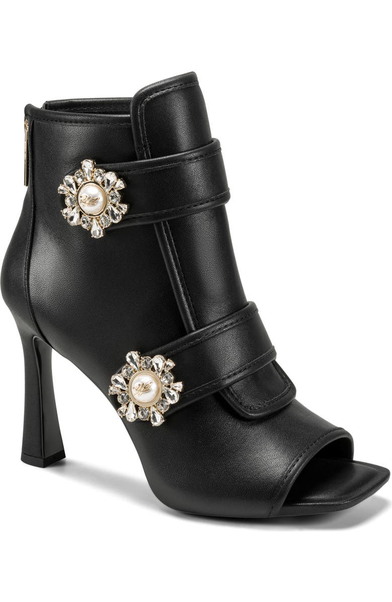 KARL LAGERFELD PARIS Dimitra Crystal Embellished Sandal, Main, color, Black