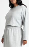ELOQUII Oversized Cropped Sweatshirt
