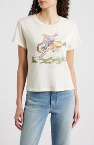 THE GREAT. Little Rider Cotton Graphic T-Shirt