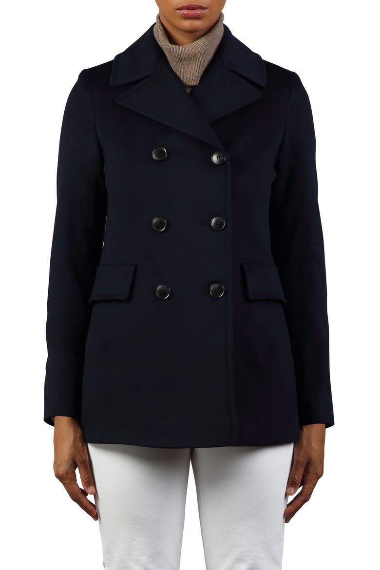 Eden Wool Peacoat, Main, color, MIDNIGHT