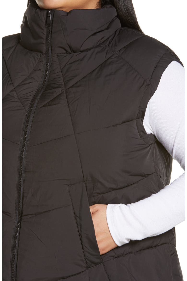 Quilted Puffer Vest, Alternate, color, BLACK