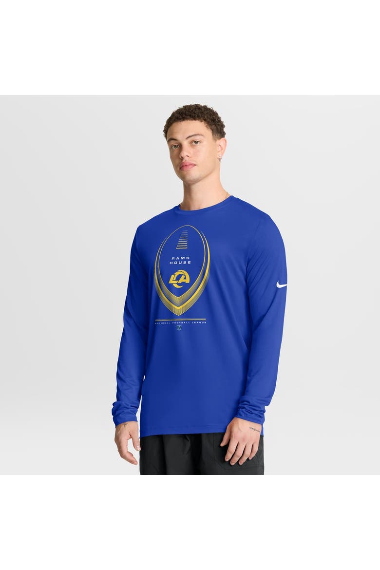 Men's Nike Royal Los Angeles Rams Legend Icon Dri-FIT Long Sleeve T-Shirt, Main, color, Royal