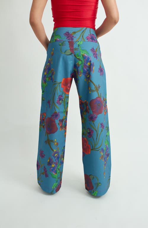 Florencia Davalos Lulu Pant In Blue