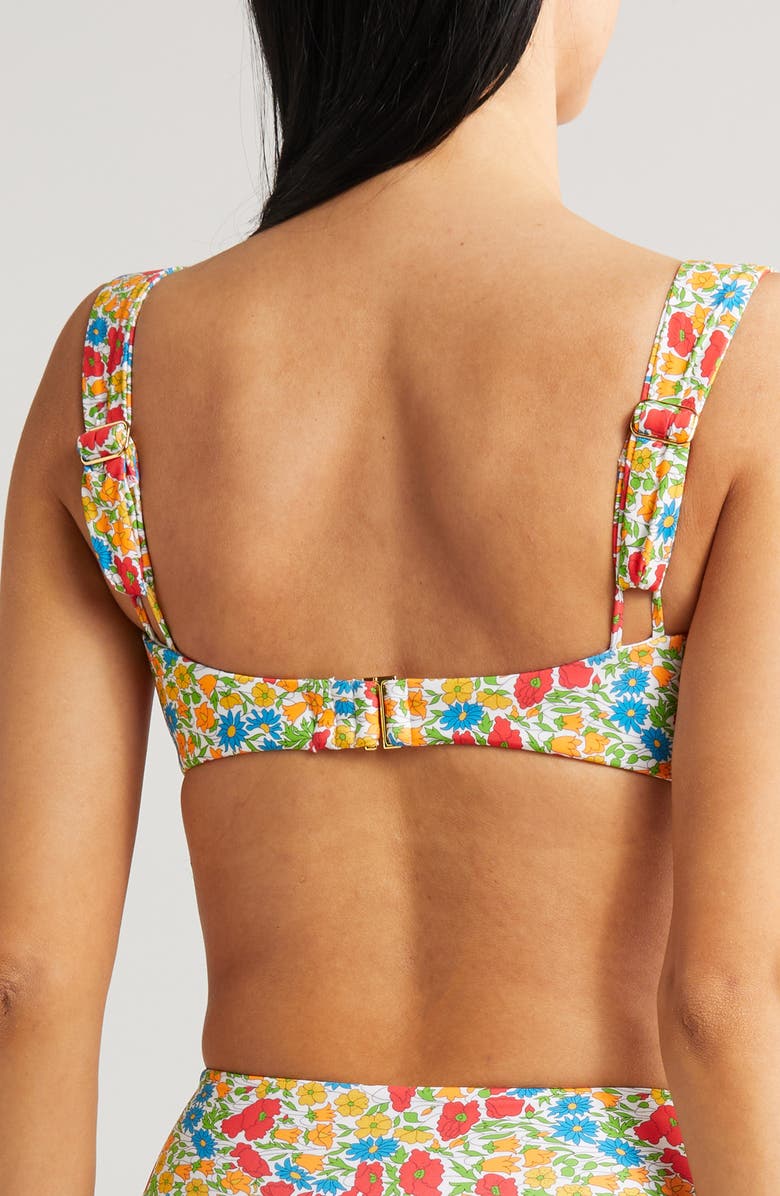 x Liberty Victoria Ruched Bandeau Bikini Top