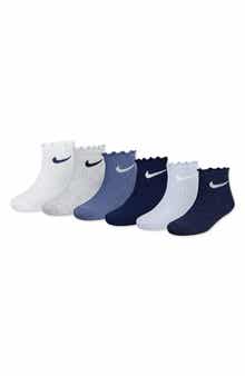 Nike Kids' 6-Pack Lettuce Edge Quarter Ankle Socks