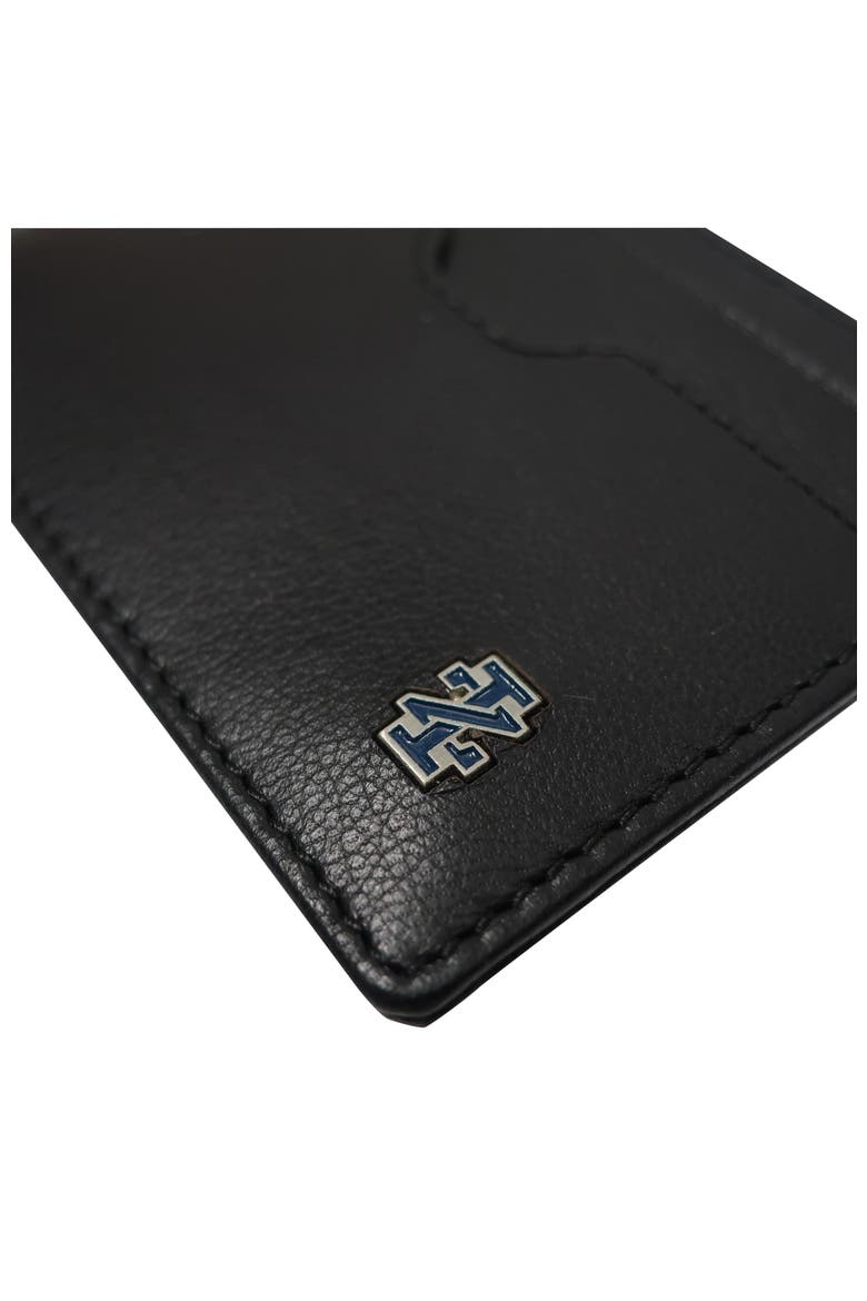 Genuine Leather ID Wallet with Epoxy Logo, Alternate, color, Black