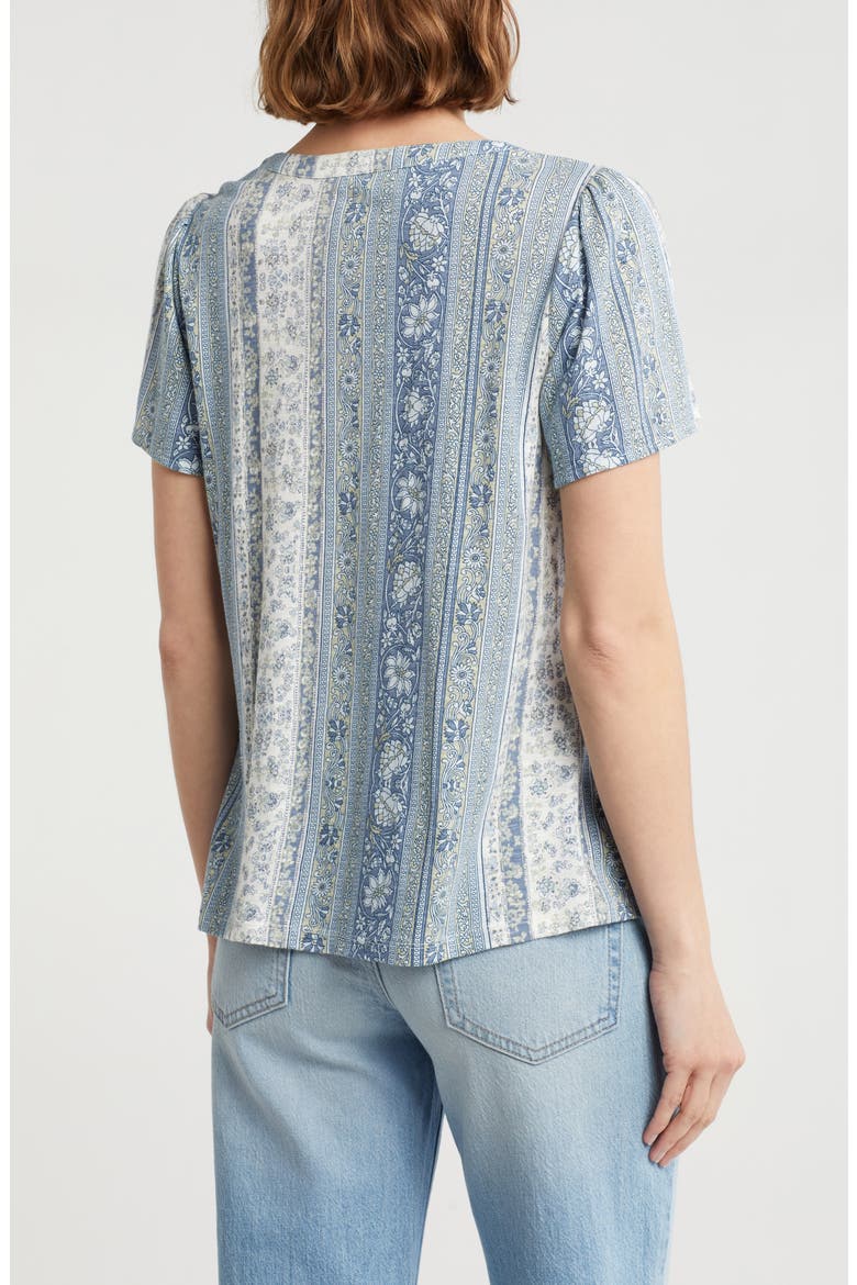 Lace Front Top, Alternate, color, BLUE COMBO