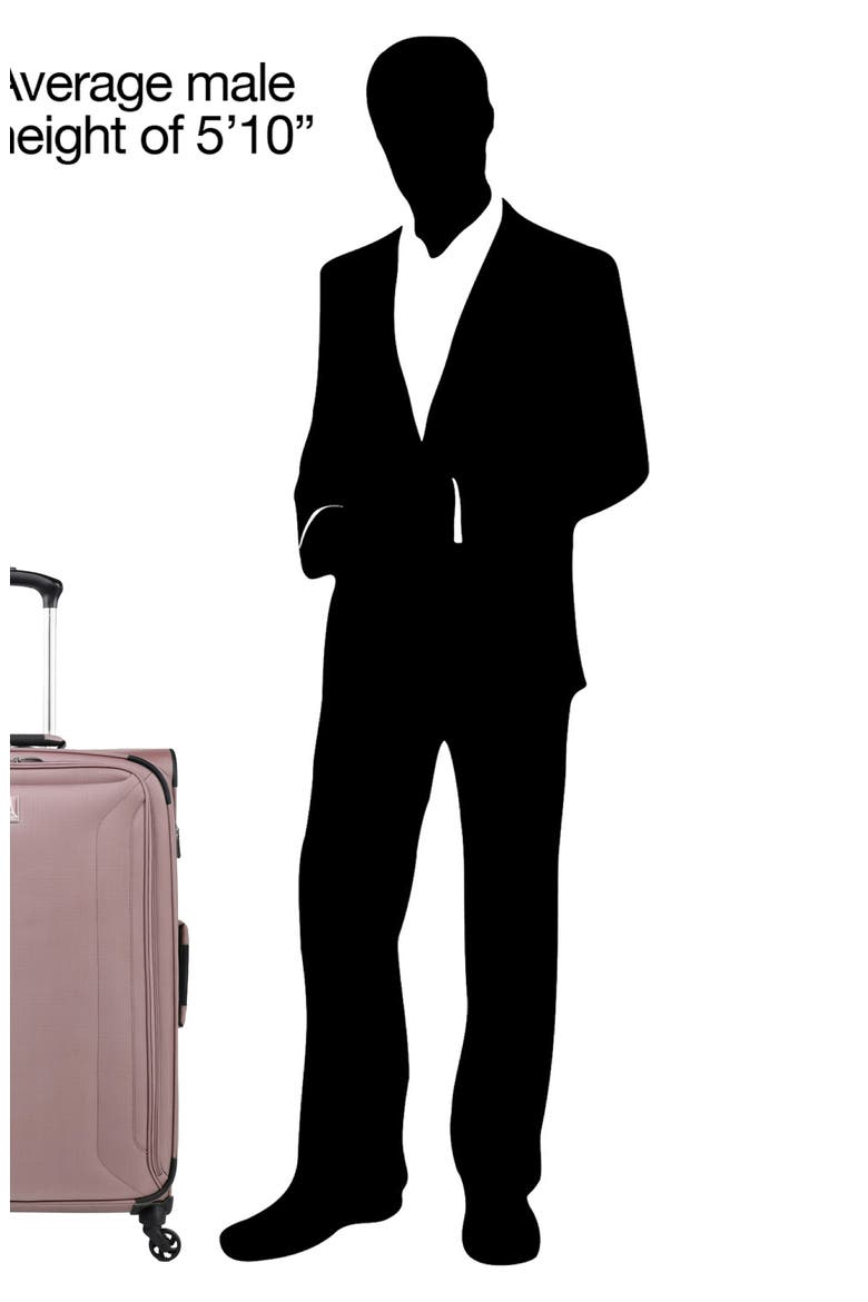 Pilot Air™ 2 29" Expandable Large Checked Spinner Luggage, Alternate, color, VELVET PINK