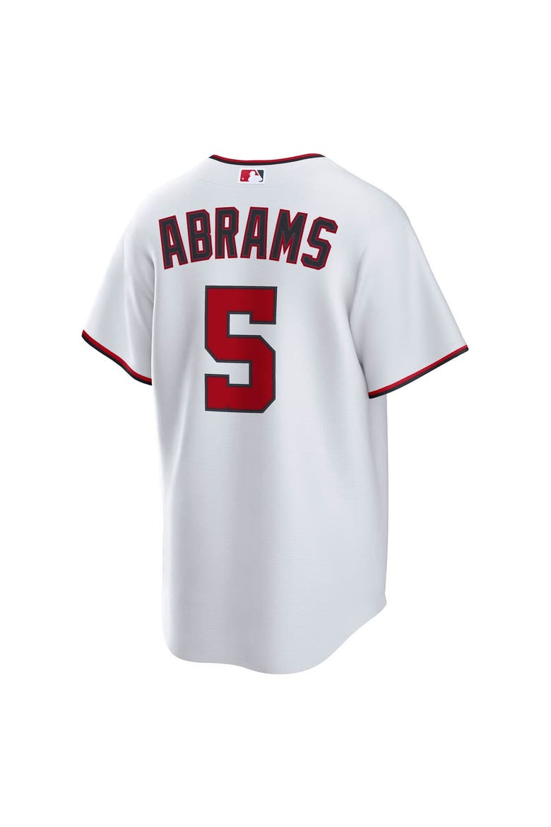 Men's Nike CJ Abrams White Washington Nationals Home Replica Jersey, Alternate, color, White
