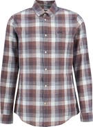 Barbour Hillroad Tailored Fit Buffalo Check Slub Cotton Button-Down Shirt