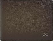 FERRAGAMO Micro Gancio Leather Bifold Wallet