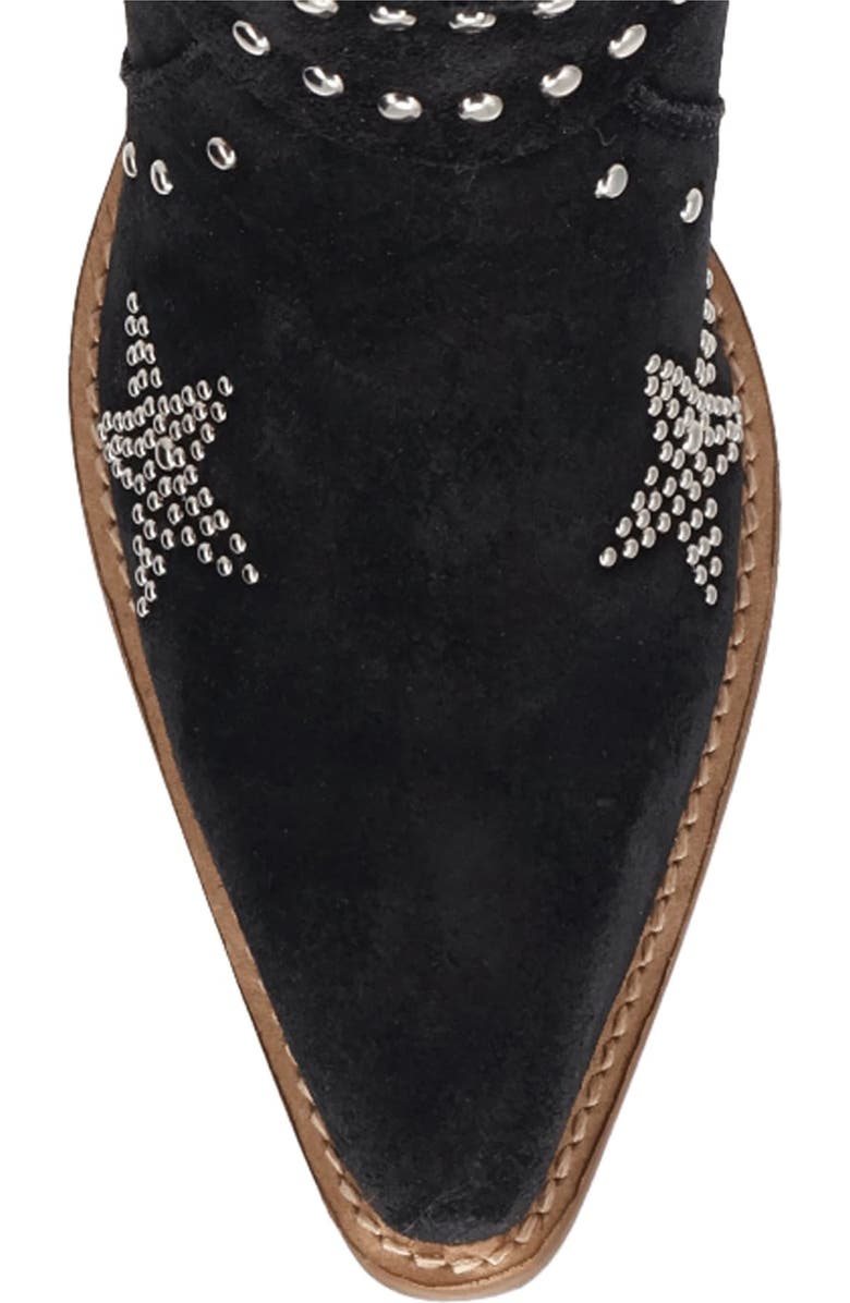 Dingo Lucky Stars Knee High Western Boot, Alternate, color, Black