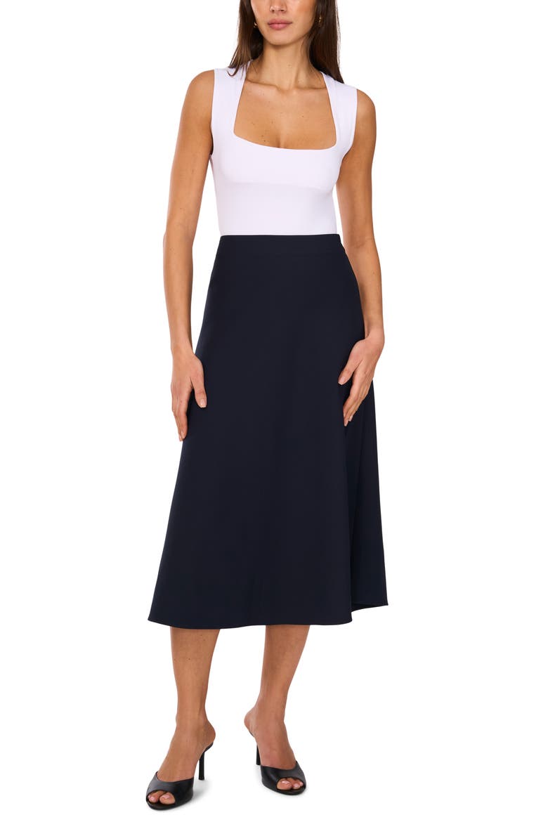 Easy Midi Skirt, Alternate, color, EVENING NAVY