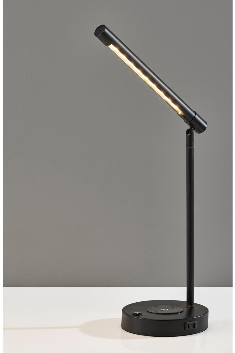DAX LED Wireless Charging Desk Lamp, Alternate, color, BLACK