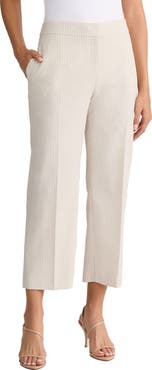 Jones New York Seersucker Stripe Ankle Pants