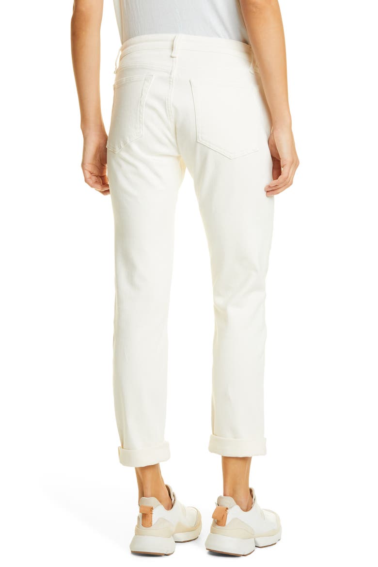 Dre Loopback Boyfriend Jeans, Alternate, color, ECRU