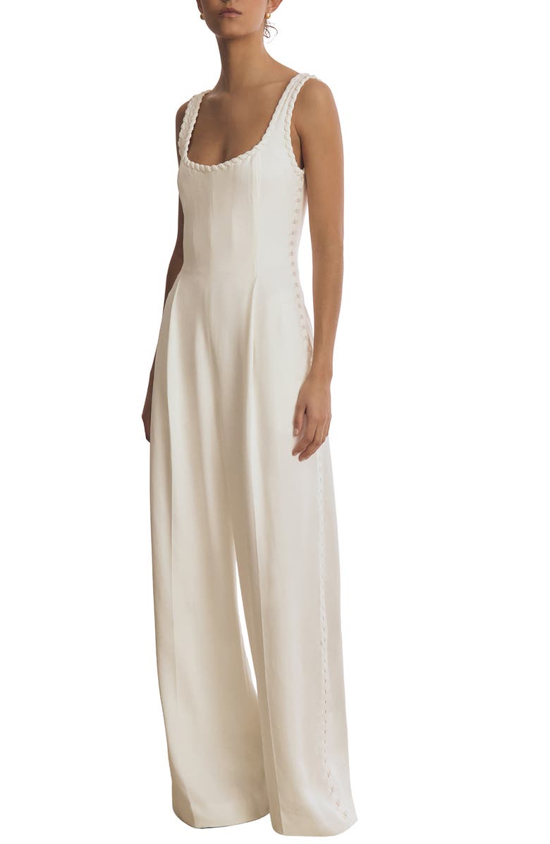 Reiss Atelier Max Whipstitch Detail Sleeveless Jumpsuit, Main, color, 