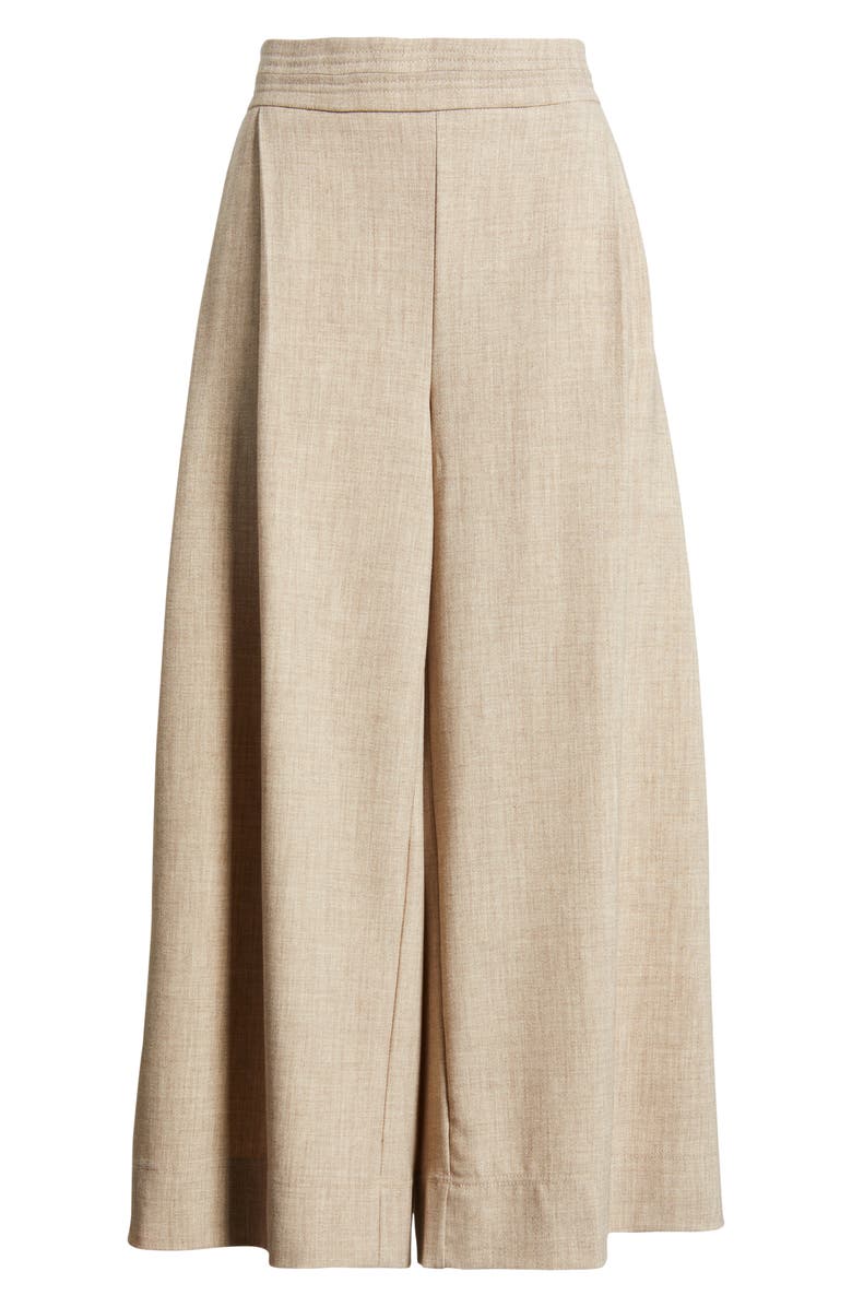 Wit & Wisdom Ultra Skyrise Pleated Wide Leg Pants, Alternate, color, Heather Khaki