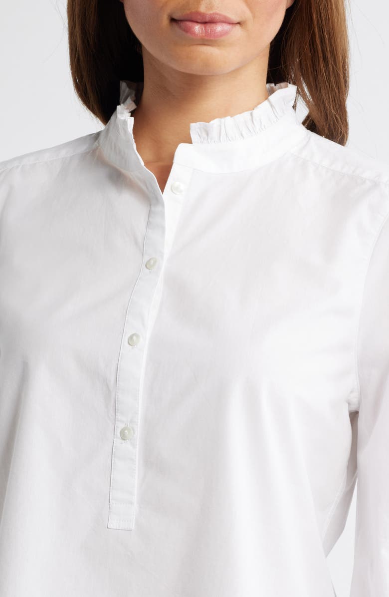 Caslon<sup>®</sup> Ruffle Trim Cotton Poplin Popover, Alternate, color, 