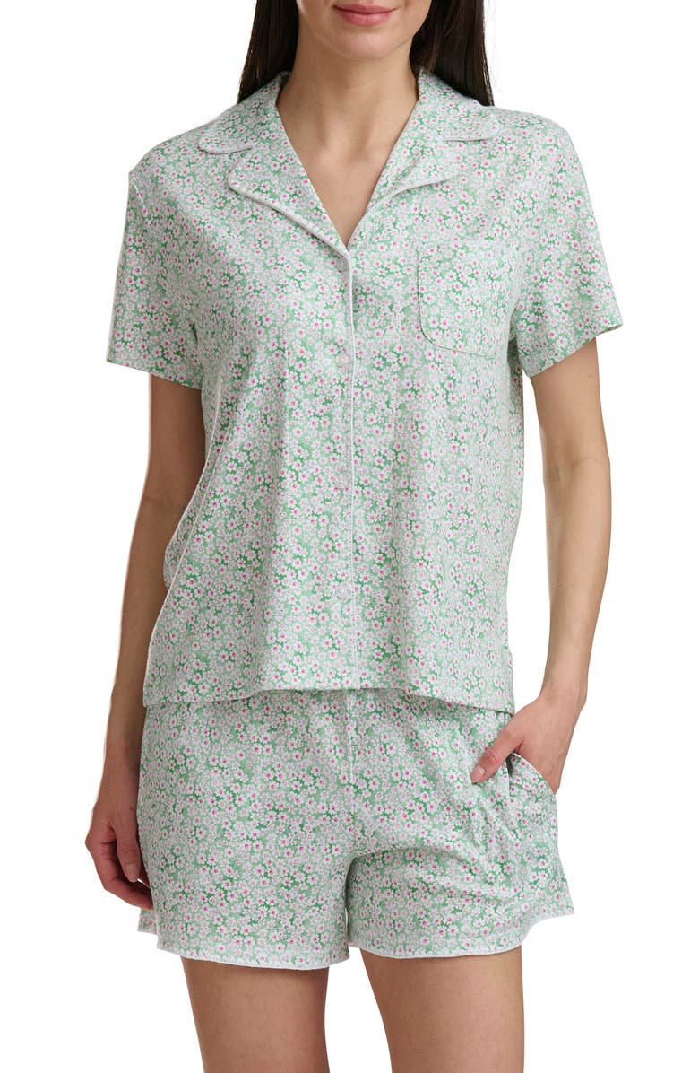 Splendid Notch Collar Short Pajamas, Main, color, Daisy Dot Ditsy