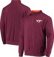 COLOSSEUM Men's Colosseum Maroon Virginia Tech Hokies Tortugas Logo Quarter-Zip Jacket