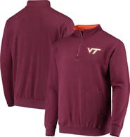 COLOSSEUM Men's Colosseum Maroon Virginia Tech Hokies Tortugas Logo Quarter-Zip Jacket