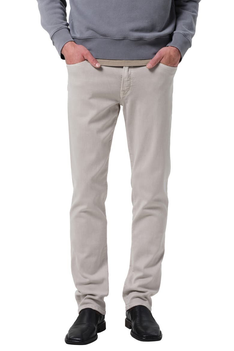 Gage Slim Fit Stretch Twill Five-Pocket Pants, Main, color, PALE GREY