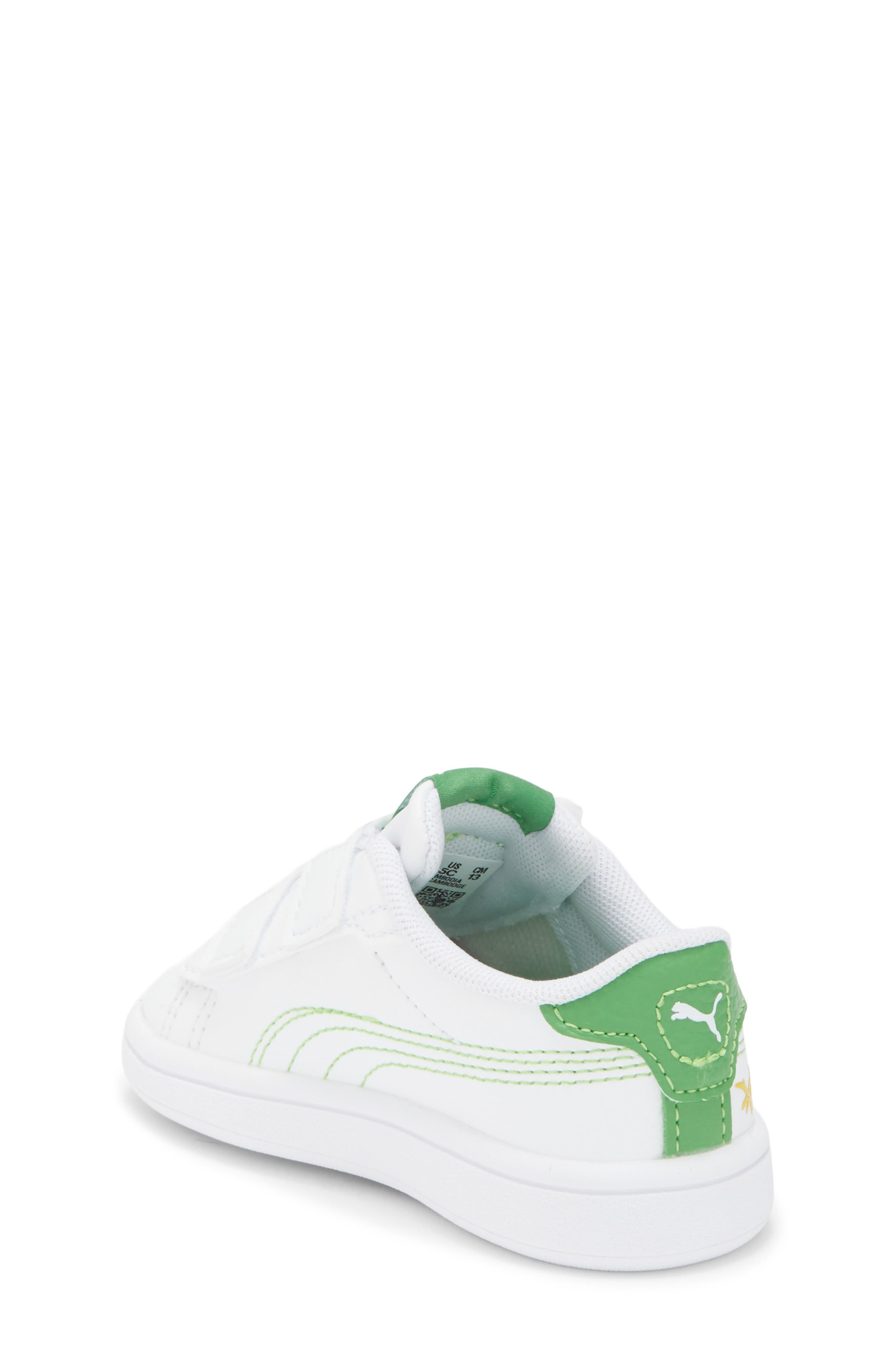 PUMA Kids' Smash 3.0 Dino Sneakers, Alternate, color, Puma White/ Green Fruit/ Blue