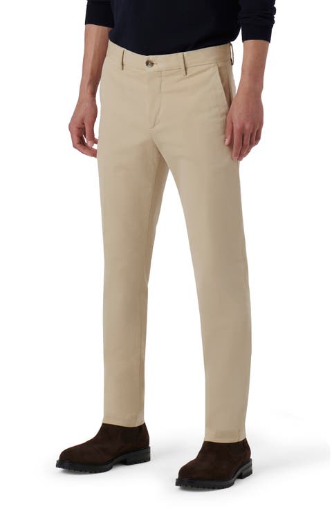 Stretch Cotton Blend Twill Chinos