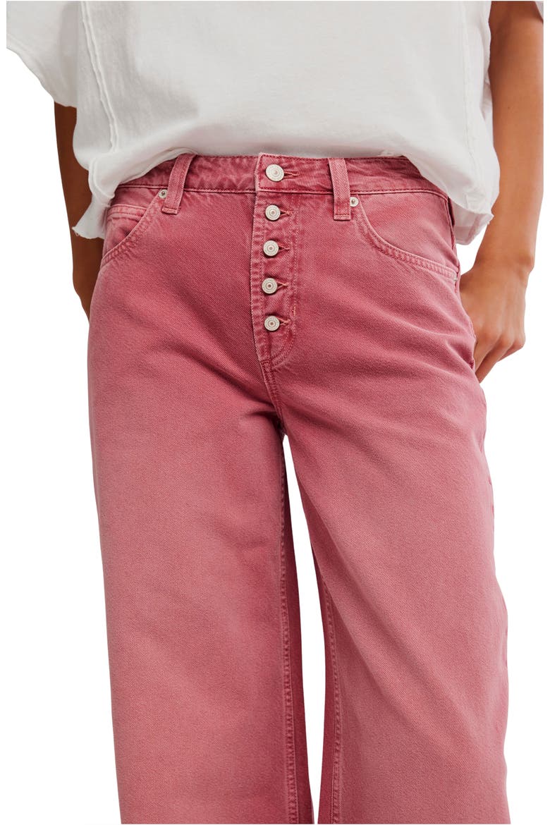 Nia Exposed Button Boyfriend Jeans, Alternate, color, BAROQUE