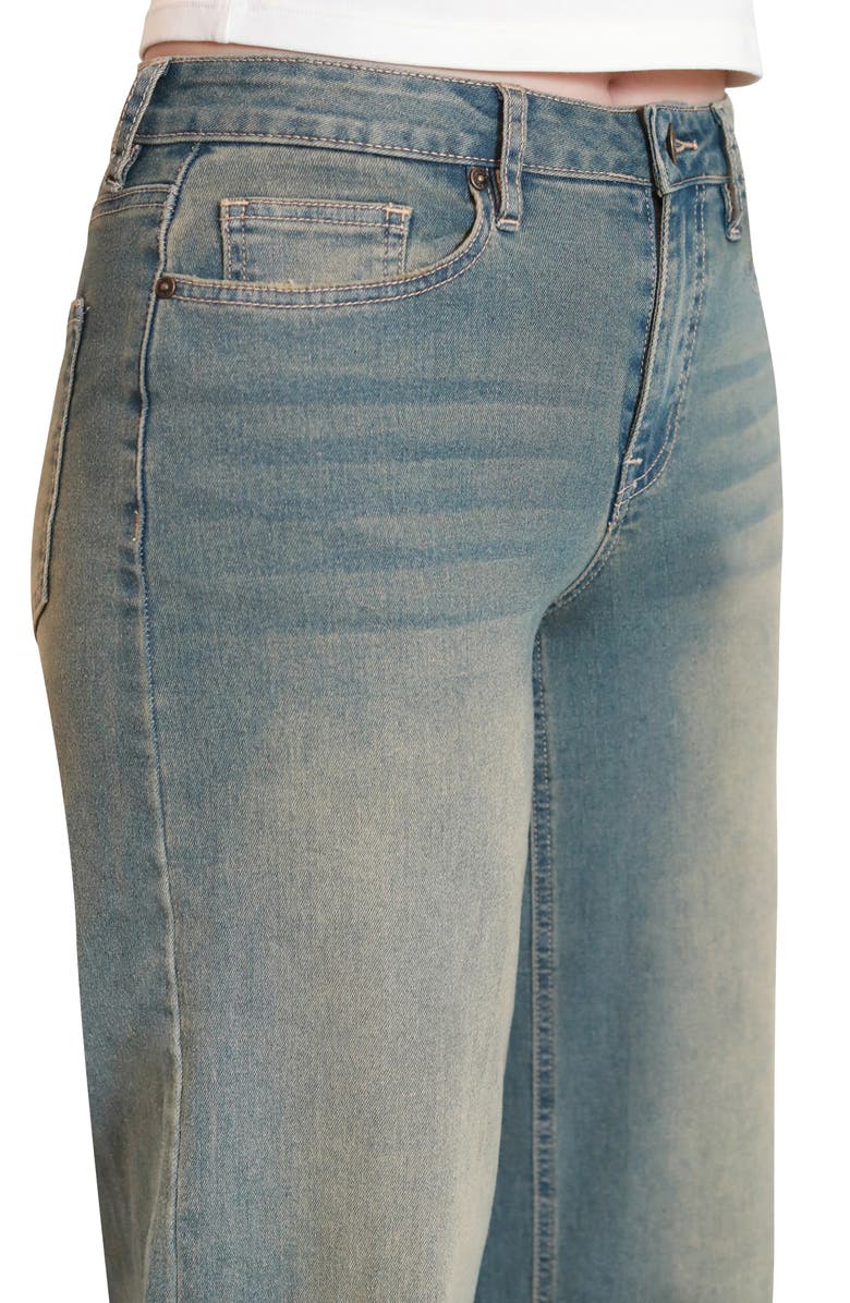 Madden Girl Ultra '90s Wide Leg Jeans, Alternate, color, Medium Tint