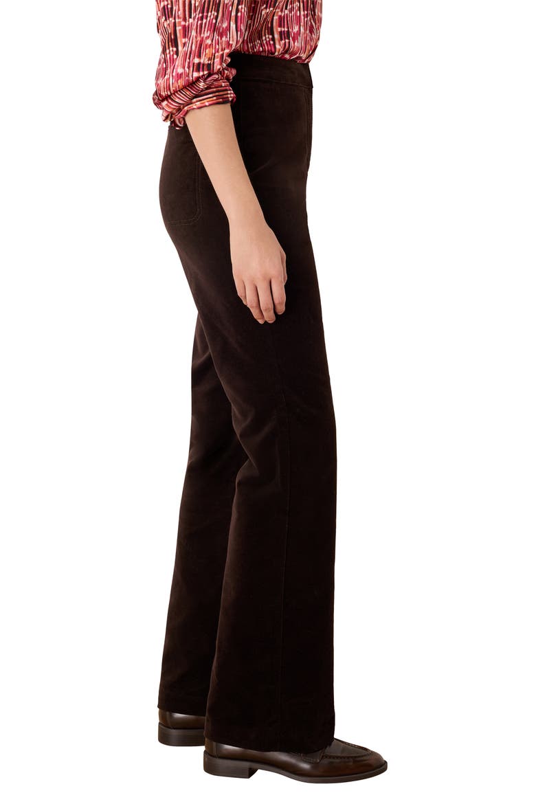 Berkeley Stretch Velvet Bootcut Pants, Alternate, color, JAVA