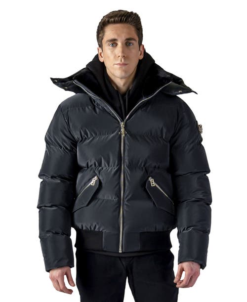 Woodpecker Woody Bomber Quilted Coat In Black