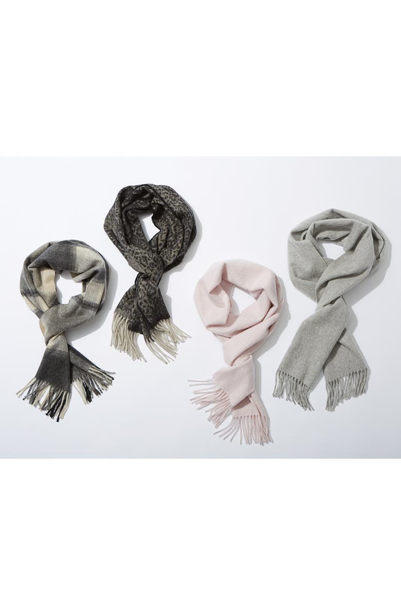 Nordstrom Plaid Cashmere Scarf, Alternate, color,