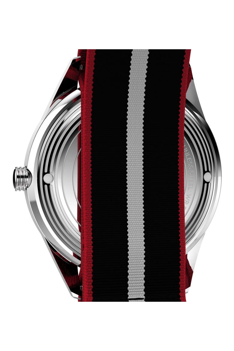Marlin® Jet Webbing Strap Watch, 38mm, Alternate, color, BLACK