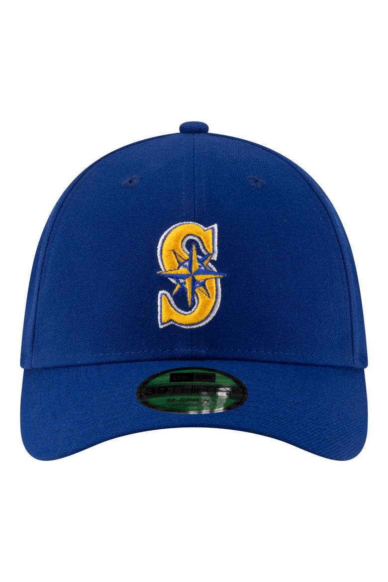 Men's New Era  Blue Seattle Mariners Player Replica 39THIRTY M-Crown Flex Hat, Alternate, color, Blue
