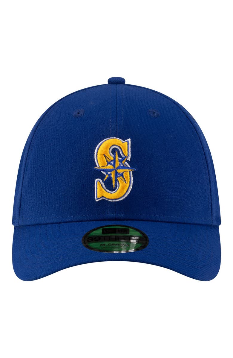 New Era Men's New Era  Blue Seattle Mariners Player Replica 39THIRTY M-Crown Flex Hat, Alternate, color, Blue