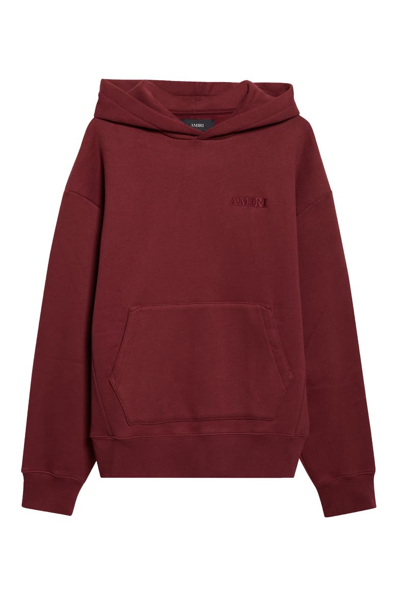 Oversize Logo Embroidered Hoodie, Alternate, color, AGED PORT