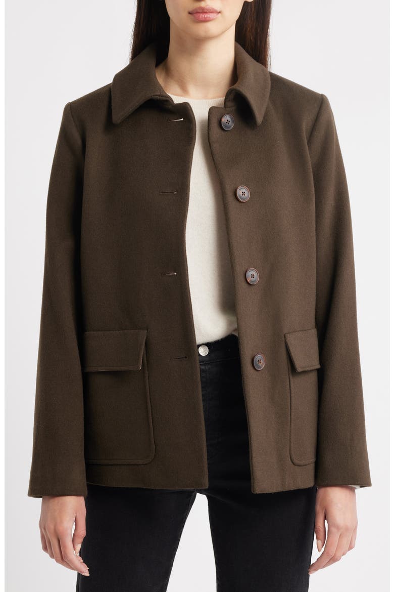 Dylan Wool Barn Jacket, Alternate, color, MOSS