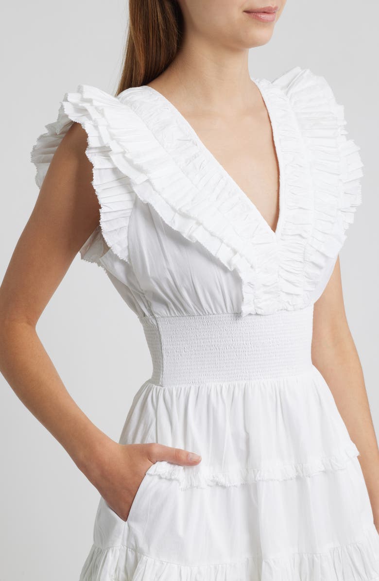 LOVE THE LABEL Maribel Open Back Cotton Minidress, Alternate, color, 