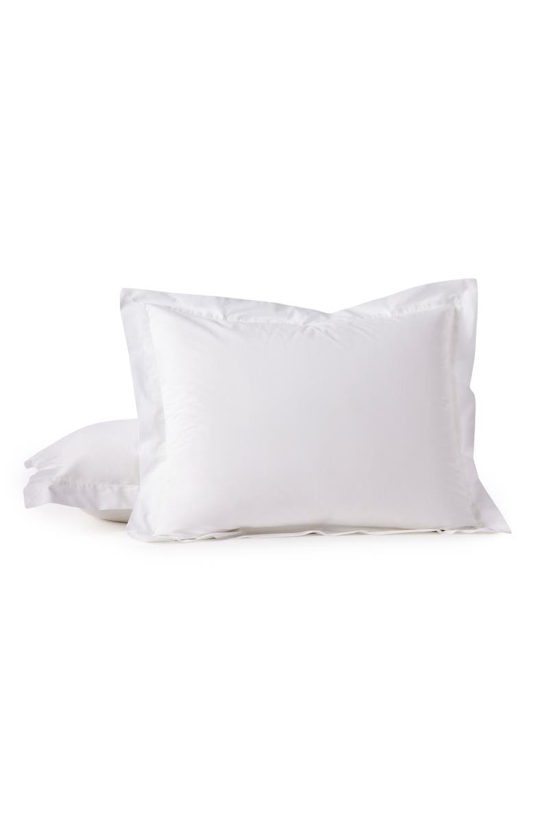 Coyuchi Organic Cotton Percale Pillow Sham, Main, color, Alpine White