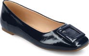 Journee Collection Zimia Square Buckle Flat