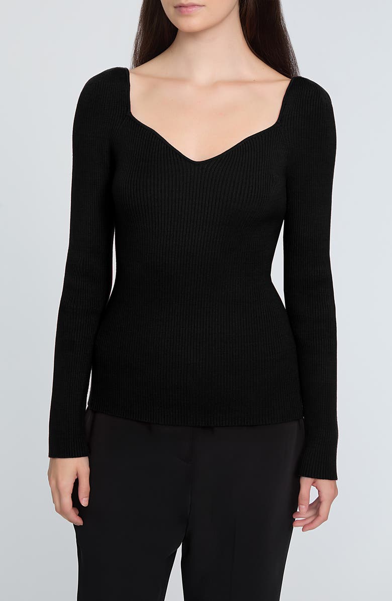 Elie Tahari The Soraya Rib Sweater, Main, color, 