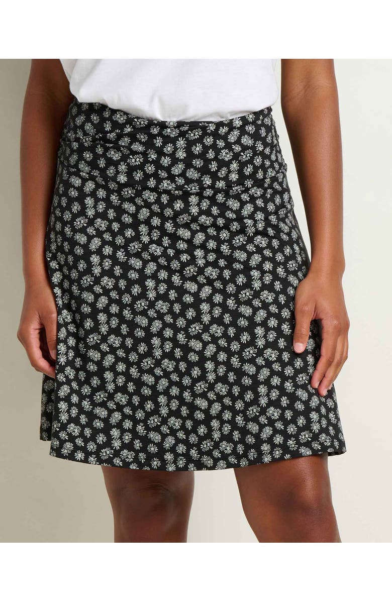 Toad & Co Chaka Skirt, Alternate, color, Black And Salt Print