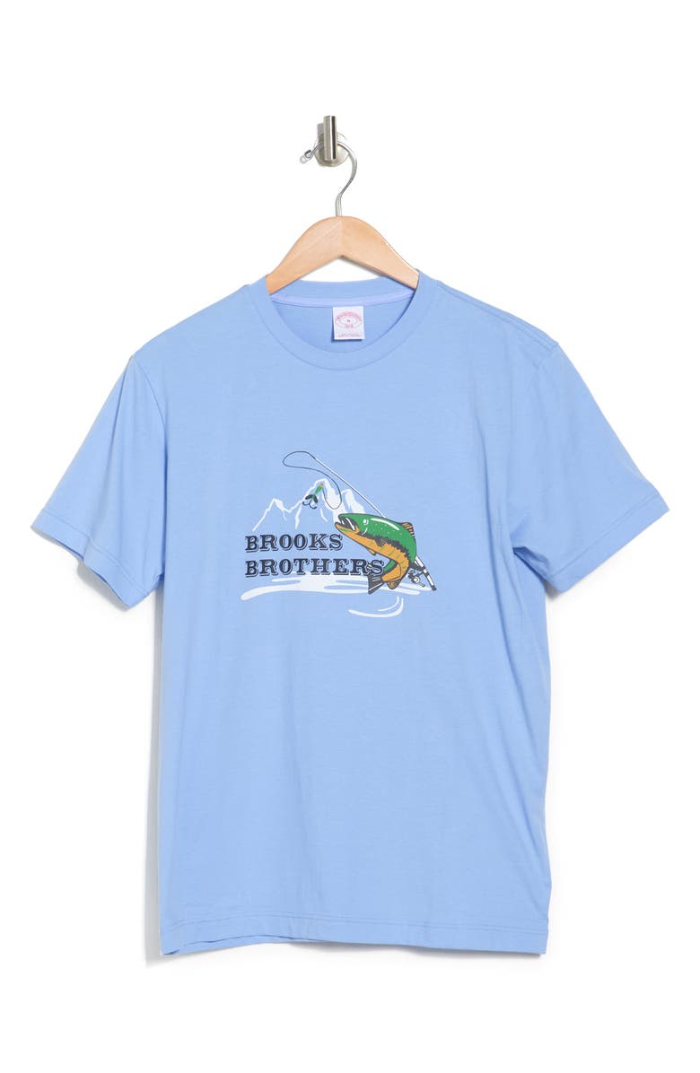 Brooks Brothers Fishing T-Shirt, Alternate, color, 