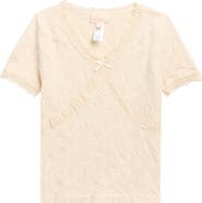 Walking on Sunshine Kids' Seamless Lace Trim T-Shirt