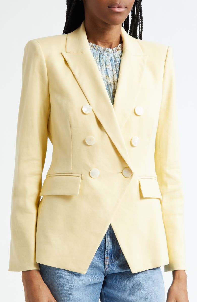 Veronica Beard Miller Linen Blend Dickey Jacket, Alternate, color,